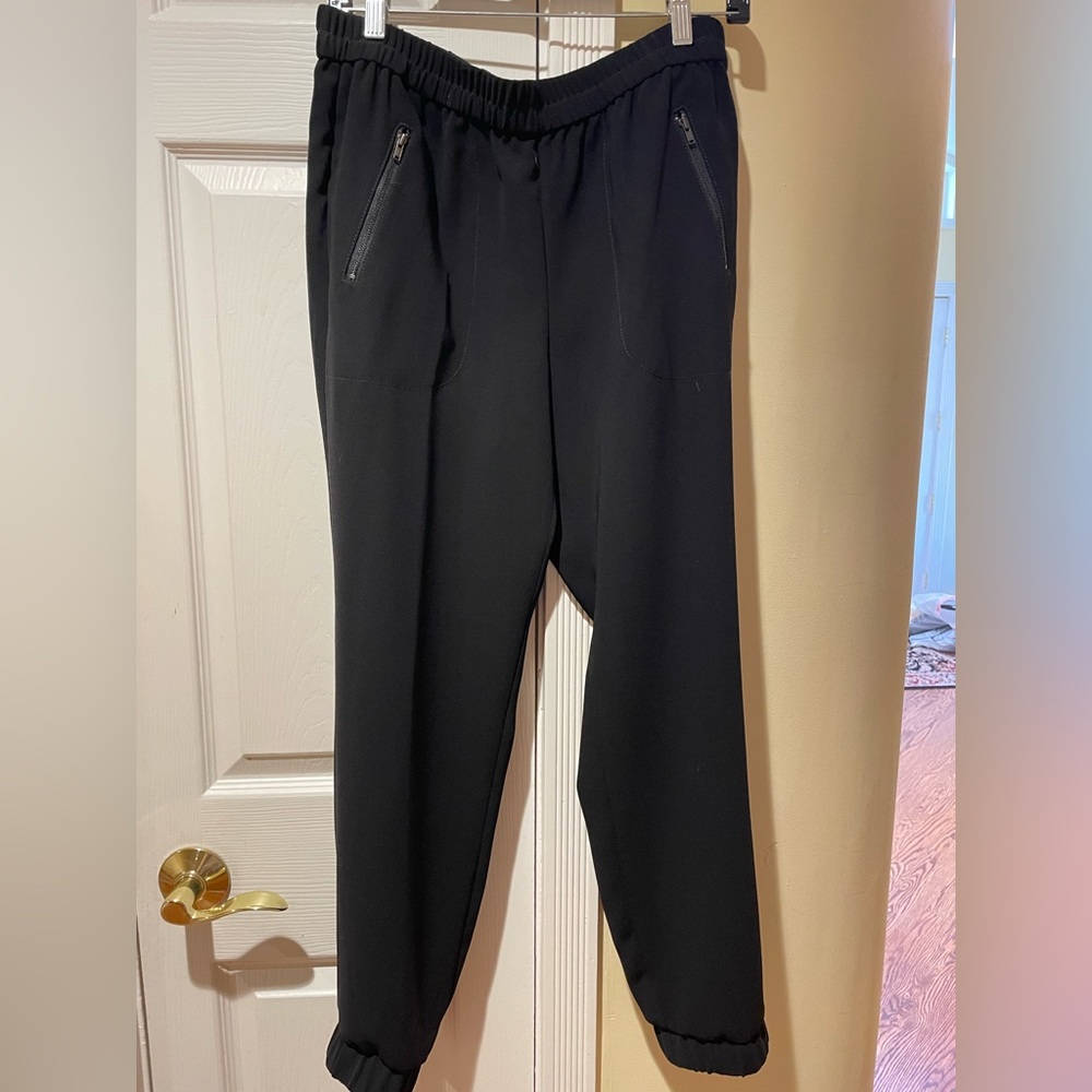 J Crew Jogger Dress Pant Size 8 Black
